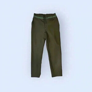 Topshop Olive Green High Waisted Paper Bag Pants Size 4